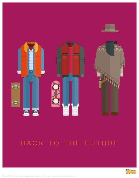 Back To The Future: Costumes Art Print