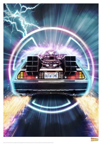 Back To The Future: DeLorean Art Print