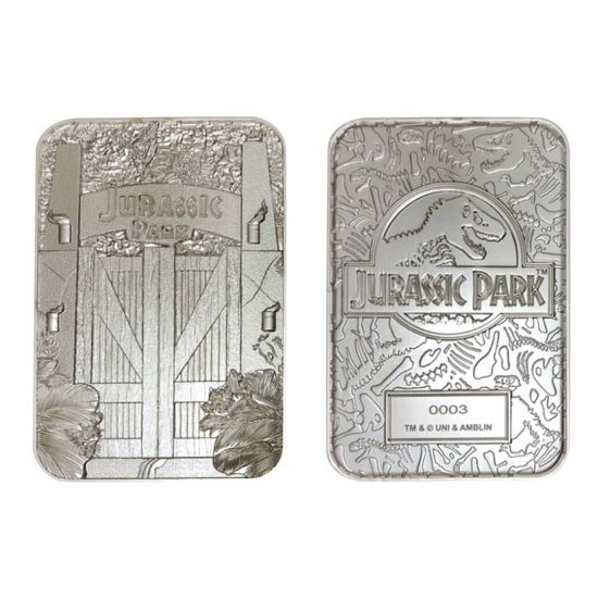 Jurassic Park: Entrance Gates Limited Edition .999 Silver Plated Metal Card
