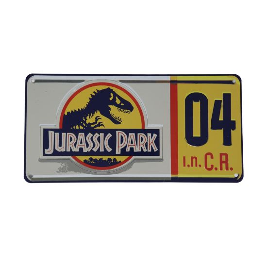 Jurassic Park: Nachgebildetes Nummernschild-Wandbild vorbestellen