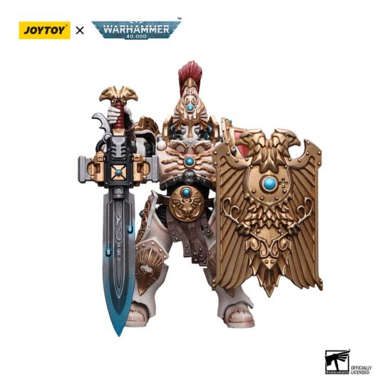 Warhammer 40,000: JoyToy-figuur - Adeptus Custodes Solar Watch Custodian Guard (schaal 1/18) (12 cm) met Sentinel Blade en Praesidium Shield Pre-order