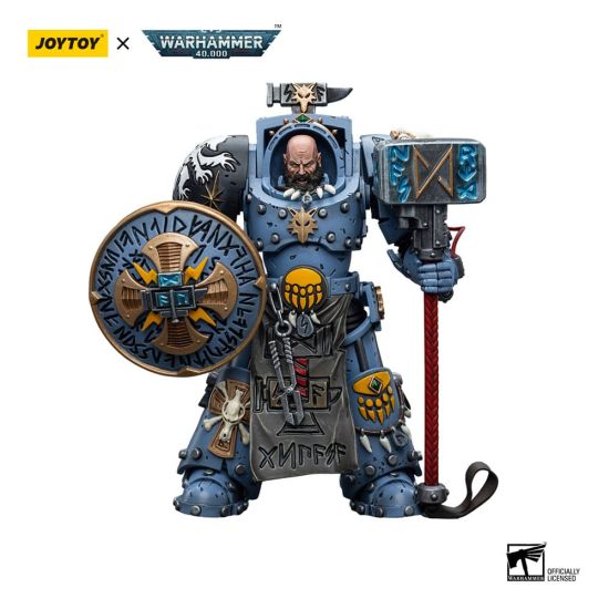 Warhammer 40,000 : Figurine JoyToy - Arjac Rockfist Space Wolves (échelle 1/18) (12cm) Précommande