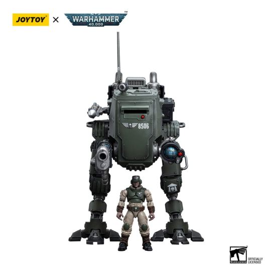 Warhammer 40,000 : Figurine JoyToy - Astra Militarum Cadian Armored Sentinel (échelle 1/18) (12cm) Précommande