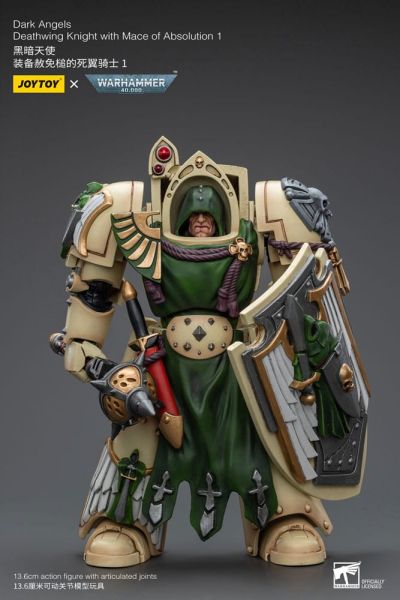 Warhammer 40,000: JoyToy Figure - Dark Angels Deathwing Knight with Mace of Absolution (1/18 scale) (12cm) Preorder