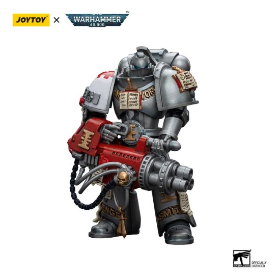Warhammer 40,000 : Figurine JoyToy - Grey Knights Strike Squad Grey Knight avec Psilencer (échelle 1/18) (12cm) Précommande