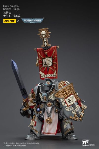 Warhammer 40,000: JoyToy-figuur - Kaldor Draigo Gray Knights (schaal 1/18) (12 cm) Pre-order