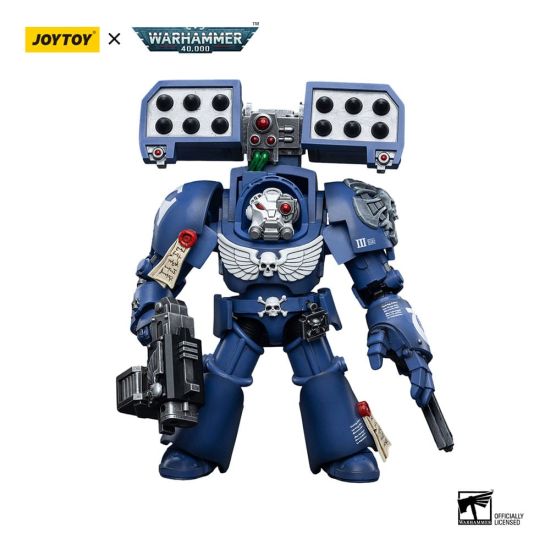 Warhammer 40,000 : Figurine JoyToy - Ultramarines Terminators Brother Andrus (échelle 1/18) (12cm) Précommande