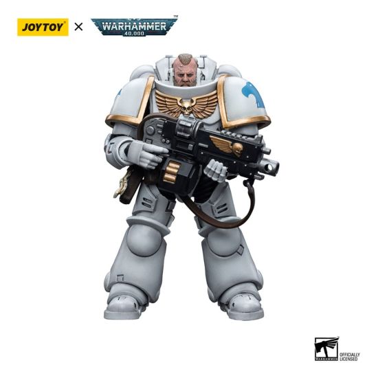 Warhammer 40,000 : Figurine JoyToy - Consuls Blancs Intercessors 2 Space Marines (échelle 1/18) (12cm) Précommande