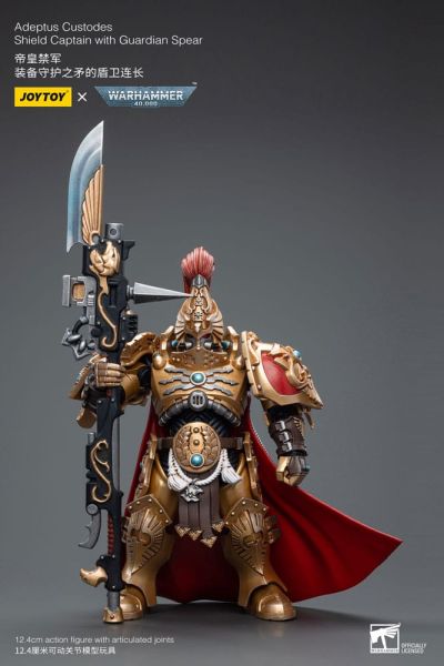 Warhammer 40,000 : Adeptus Custodes Shield Captain Action Figure 1/18 (avec Guardian Spear)
