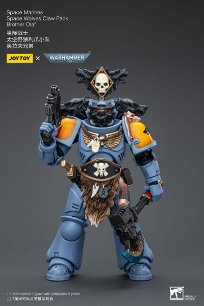 Warhammer 40,000: Brother Olaf Space Marines Space Wolves Claw Pack Action Figure 1/18 (12cm) Preorder