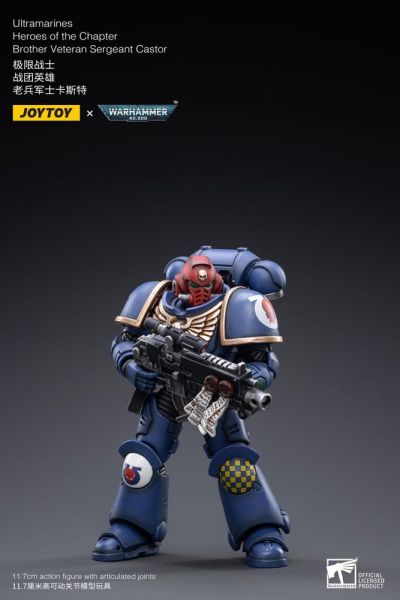 Warhammer 40,000: Brother Veteran Sergeant Castor Ultramarines Heroes of the Chapter Action Figure 1/18 (12cm)