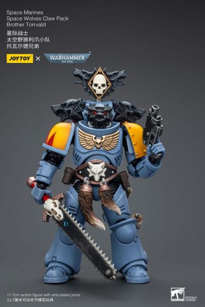 Warhammer 40,000: Space Wolves Brother Torrvald Claw Pack 1/18 Action Figure (12cm) Preorder