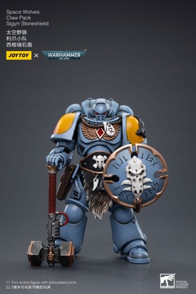 Warhammer 40,000: Space Wolves Claw Pack Action Figure Sigyrr Stoneshield 1/18 (12cm) Preorder