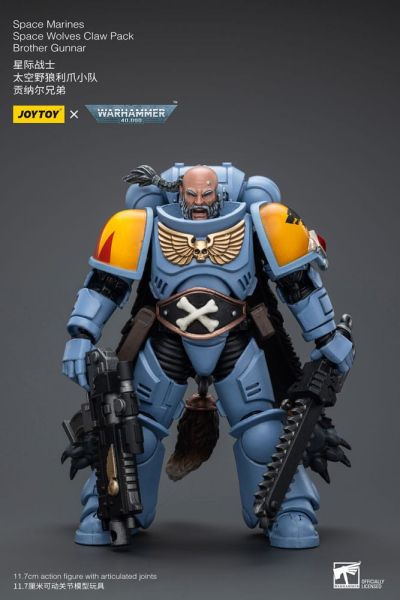 Warhammer 40,000: Space Wolves Claw Pack Brother Gunnar 1/18 Action Figure (12cm) Preorder
