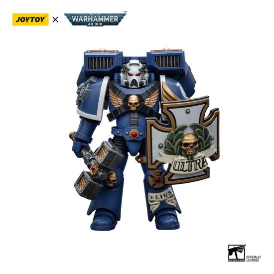 Warhammer 40,000: Ultramarines Vanguard Veteran with Thunder Hammer and Storm Shield 1/18 Action Figure (12cm) Preorder