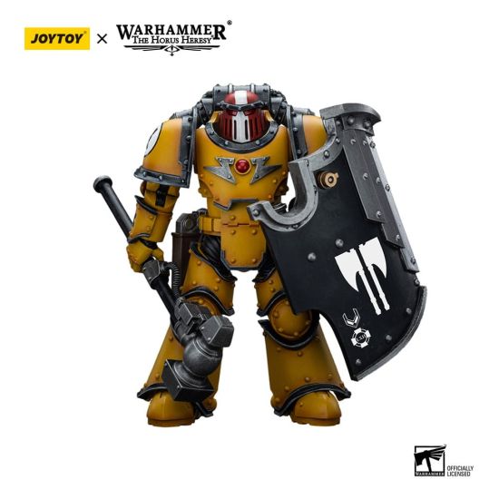 Warhammer: JoyToy-figuur - Imperial Fists Legion MkIII Breacher Squad Sergeant met Thunder Hammer (schaal 1/18) (12 cm) Pre-order