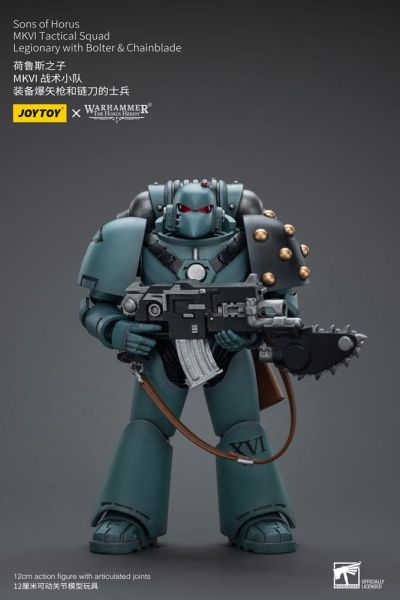 Warhammer: JoyToy Figure - Sons of Horus MKVI Tactical Squad Legionary with Bolter & Chainblade (1/18 scale) (12cm) Preorder