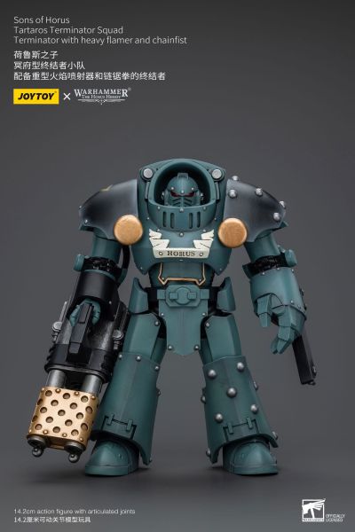 Warhammer: Tartaros Terminator Squad Terminator With Heavy Flamer And Chainfist 1/18 Action Figure (12cm) Preorder