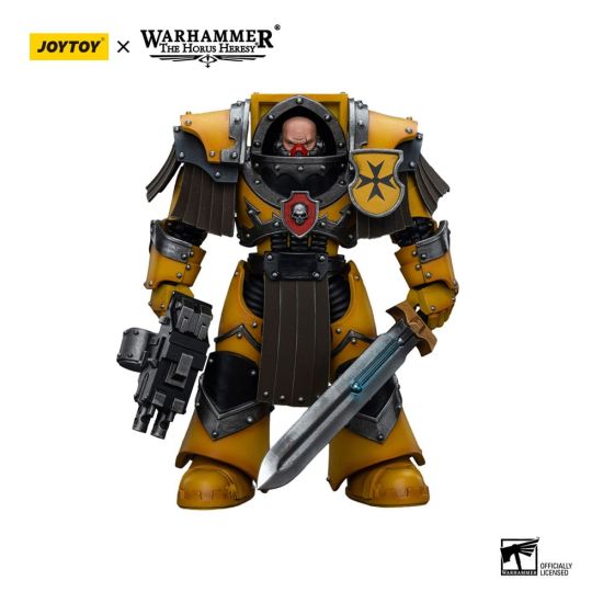 Warhammer The Horus Heresy: JoyToy-figuur - Imperial Fists Legion Cataphractii Terminator Squad Legion Cataphractii Sergeant met Power Sword (schaal 1/18) (12 cm) Preorder