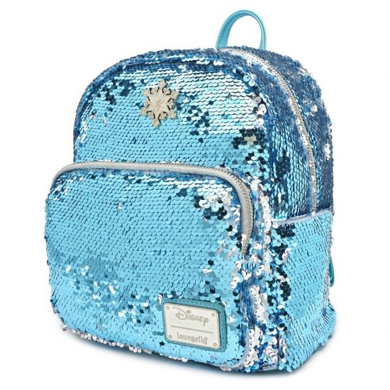 Loungefly Disney: Frozen Elsa Reversible Sequin Mini Backpack Preorder