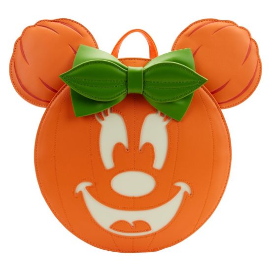 Disney: Glow Face Pumpkin Minnie Loungefly Mini Backpack