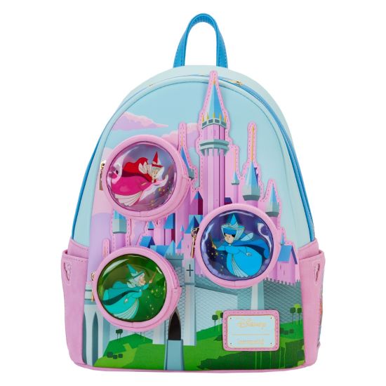 Loungefly Sleeping Beauty: Stained Glass Castle Mini Backpack