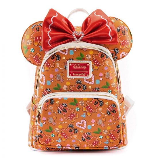 Loungefly Gingerbread Mickey and Minnie Mouse Mini Backpack with Ears Headband Set Preorder