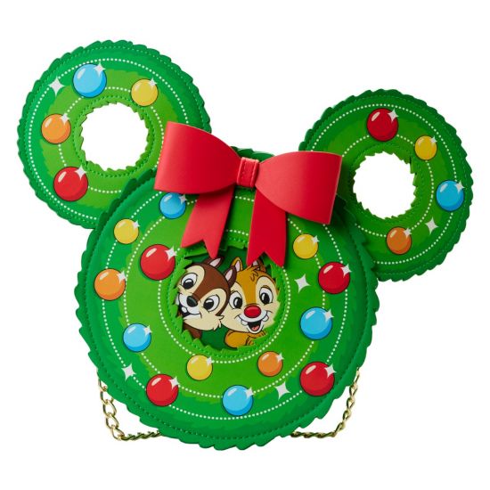 Chip and Dale: Figural Wreath Loungefly Crossbody Bag