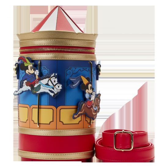 Loungefly Brave: Little Tailor Mickey and Minnie Mouse Carousel Crossbody Bag Preorder