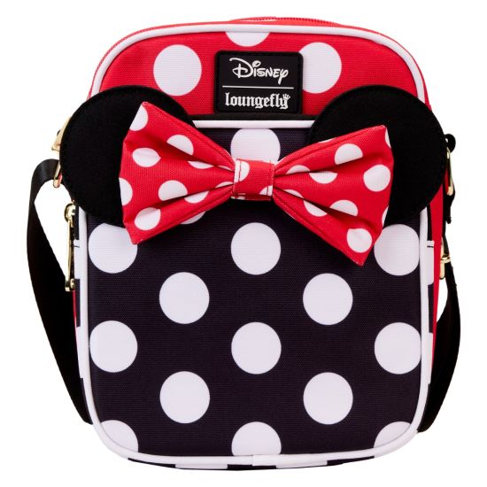 Loungefly Disney: Minnie Rocks The Dots nylon paspoort crossbody tas