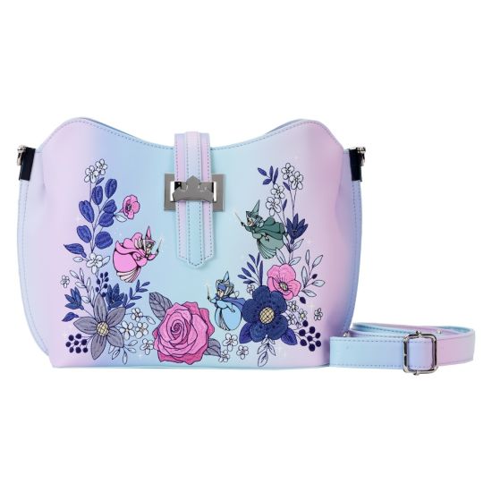 Loungefly Sleeping Beauty: 65th Anniversary Floral Crown Crossbody Bag