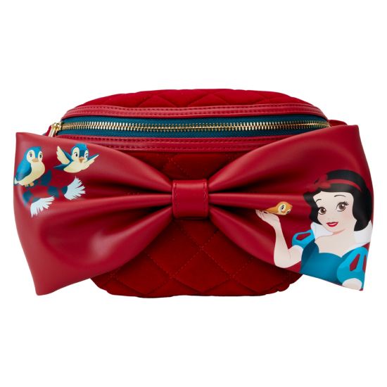 Loungefly Snow White: Classic Bow Velvet Belt Bag