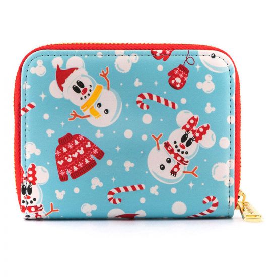 Loungefly Mickey & Minnie: Snowman Zip Around Wallet Preorder