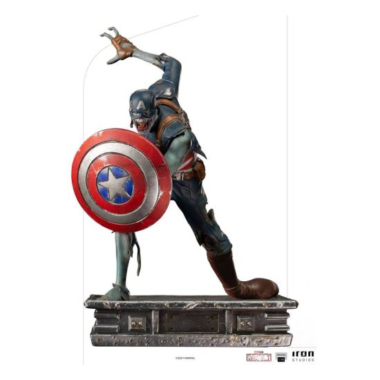 ¿Y si...?: Estatua del Capitán América Zombie a escala artística 1/10 (22 cm) Reserva