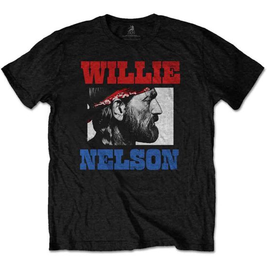 Willie Nelson: Stare - Black T-Shirt