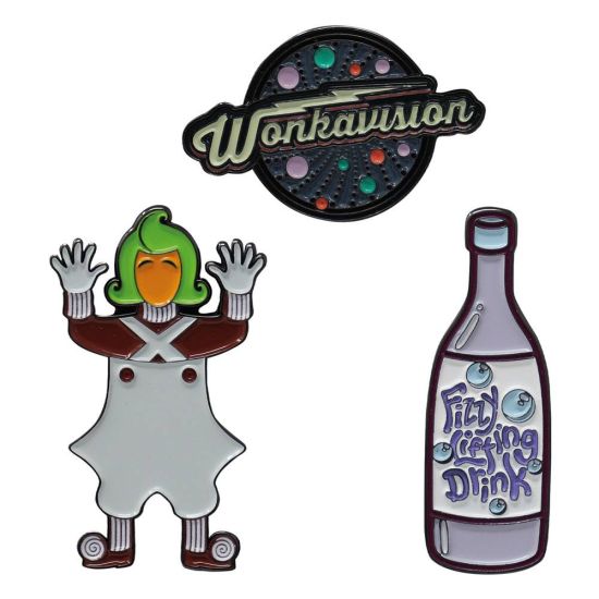 Willy Wonka y la fábrica de chocolate: Juego de insignias con pin Reserva de edición limitada