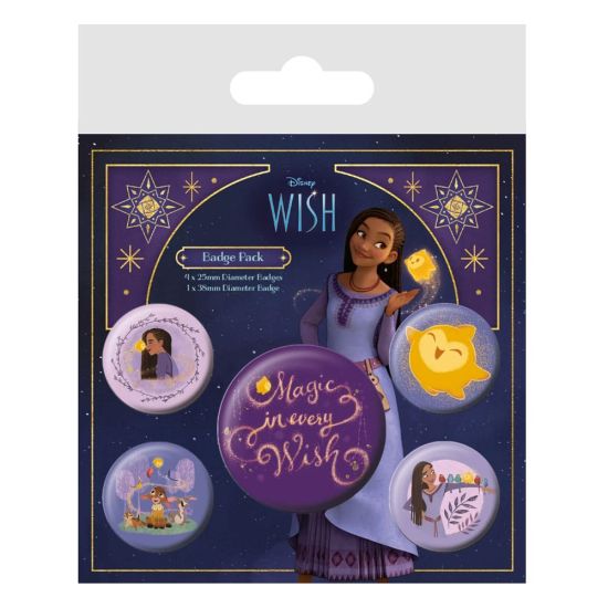 Wish: Magic In Every Wish Paquete de 5 botones con pasador por adelantado