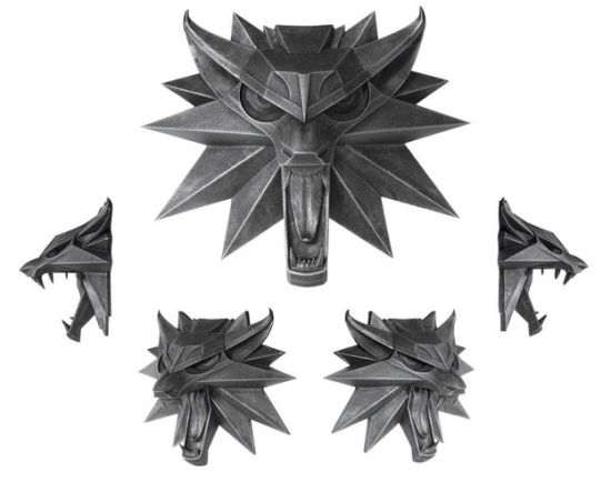 Witcher 3 Wild Hunt: Wolf-wandsculptuur (15x15cm) Pre-order
