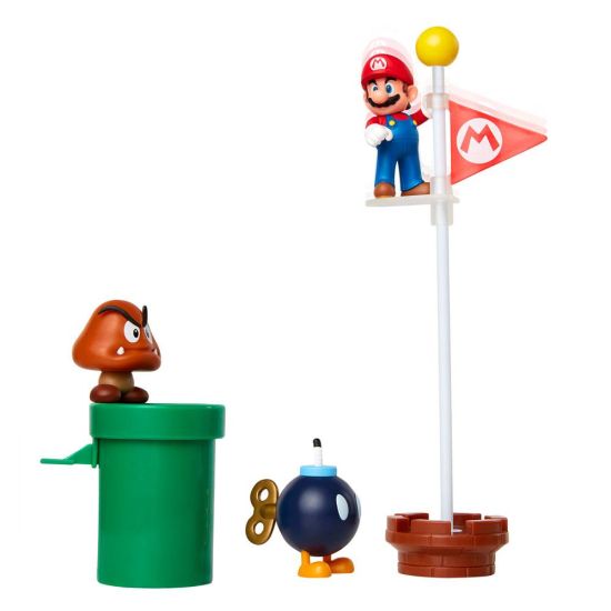 World of Nintendo : Super Mario Diorama Set Acorn Plains