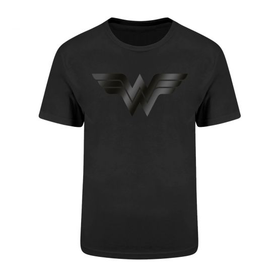 Wonder Woman: Black On Black Logo T-Shirt