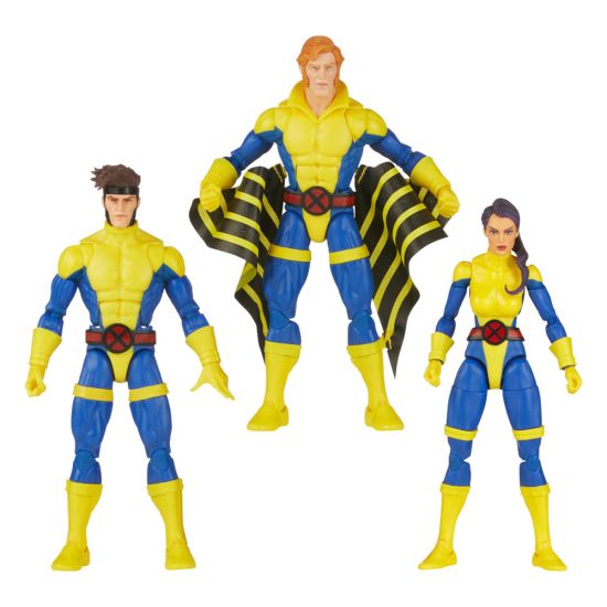 X-Men 60.º aniversario: Gambito, Marvel's Banshee, Psylocke Figuras de acción de Marvel Legends, paquete de 3 (15 cm)