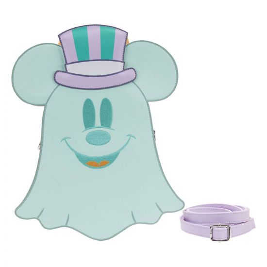 Disney: Pastel Ghost Minnie & Mickey Glow In The Dark Loungefly Crossbody Bag Preorder