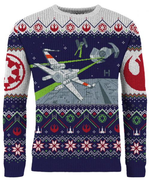 Punktlighed ejendom Lad os gøre det Buy the Star Wars X-Wing vs TIE Fighter Christmas Sweater (Free Shipping) -  Merchoid
