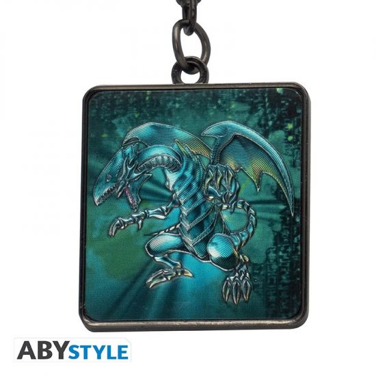 Yu Gi Oh! Blue Eyes White Dragon Metal Keychain Preorder