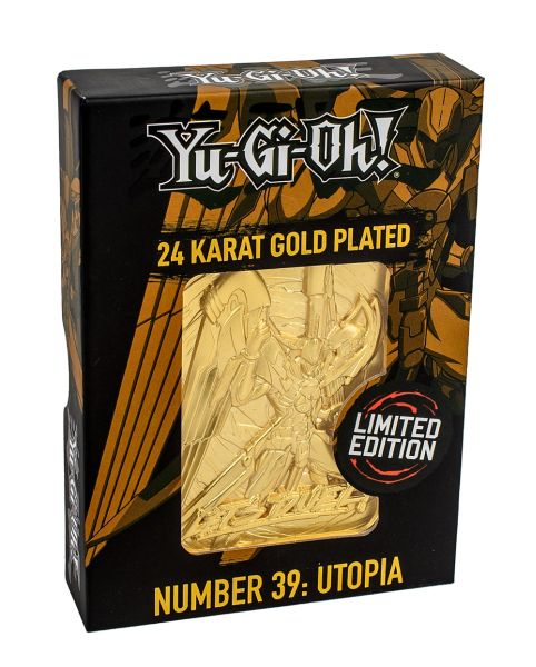 Yu-Gi-Oh!: Number 39: Utopia Limited Edition 24K Gold Plated Metal Card