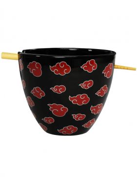 Naruto Shippuden: Akatsuki 16oz Ramen Bowl with Chopsticks