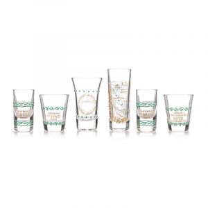 Lord Of The Rings: 'The Journey Doesn't End Here' Glass Set - Set of 6