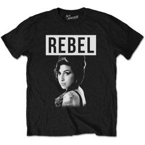 Amy Winehouse: Rebel - Black T-Shirt