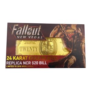 Fallout New Vegas: 24k Gold Plated Limited Edition Replica NCR $20 Bill Preorder