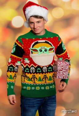 Star Wars: Baby Yoda Grogu Ugly Christmas Sweater/Jumper